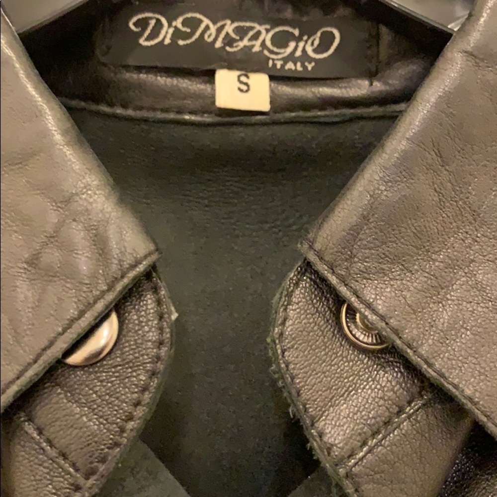 Leather, Button Down, Top. - image 2